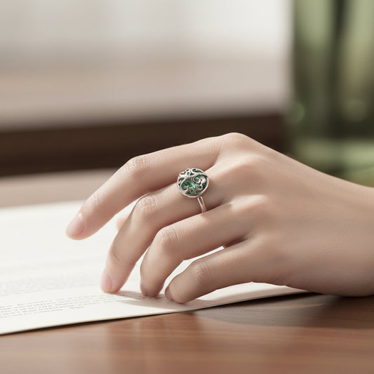 Elegant Copper Tree of Life Ring