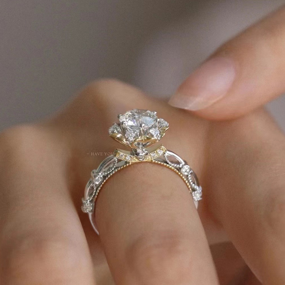 Brilliant Moissanite Engagement Ring