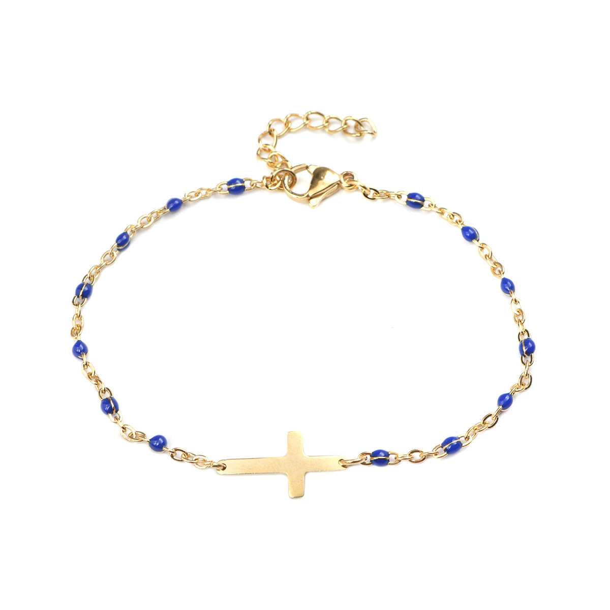Stainless Steel Cross Bracelet