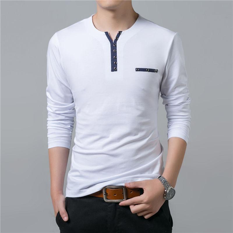 Men's Long Sleeve T-Shirt - Basic Tee
