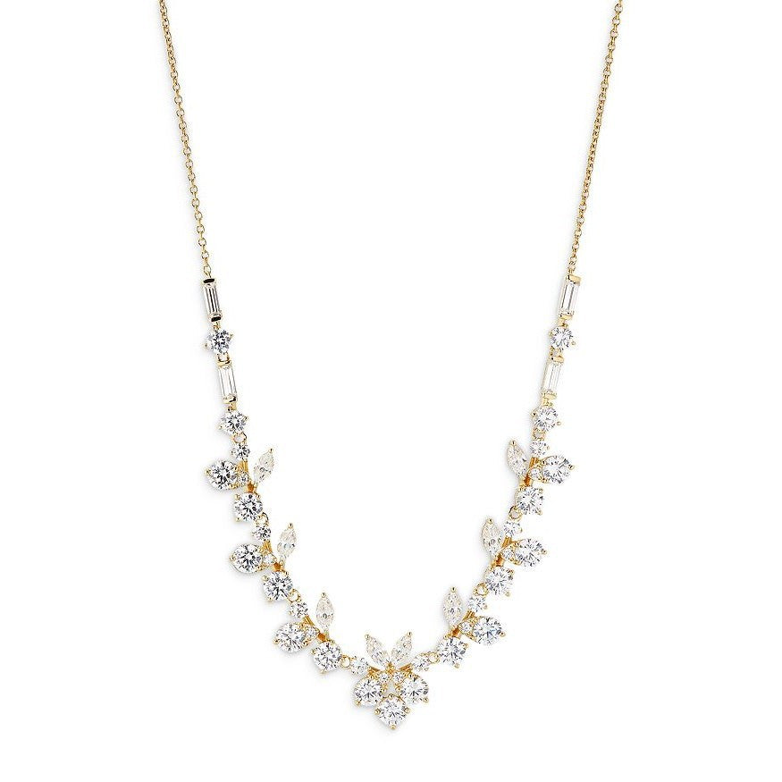 18K Gold-Plated Zircon Cuban Chain Necklace