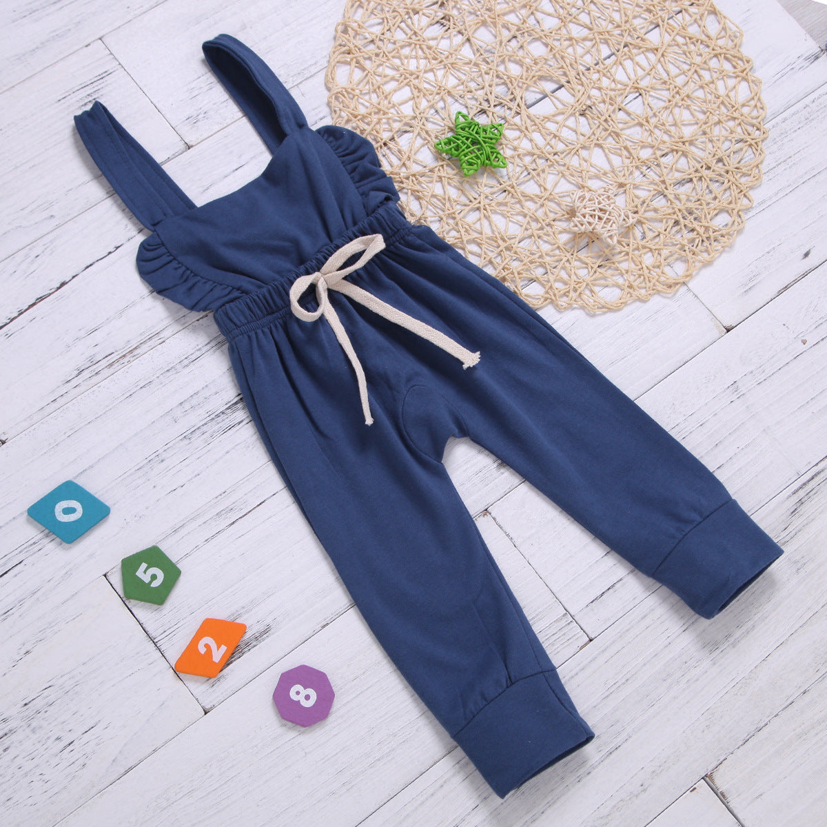 Summer Striped Cotton Baby Girls' Romper