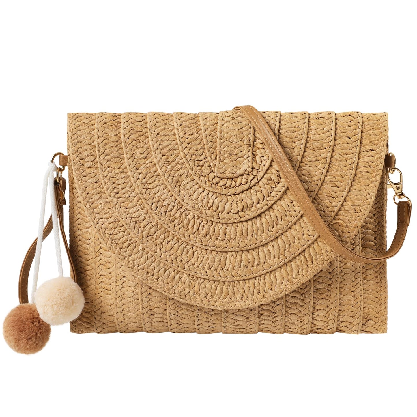 Summer Chic Straw Crossbody Bag