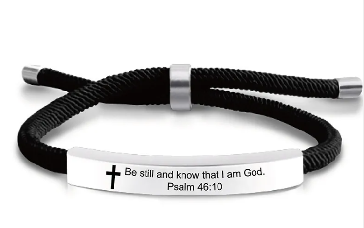 Stainless Steel Scripture Bracelet