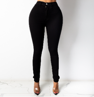 Women's High Waist Skinny Jeans with Pockets