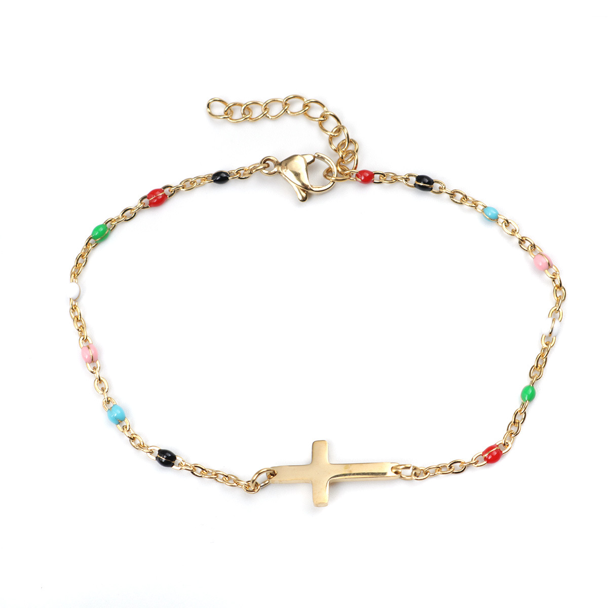 Stainless Steel Cross Bracelet