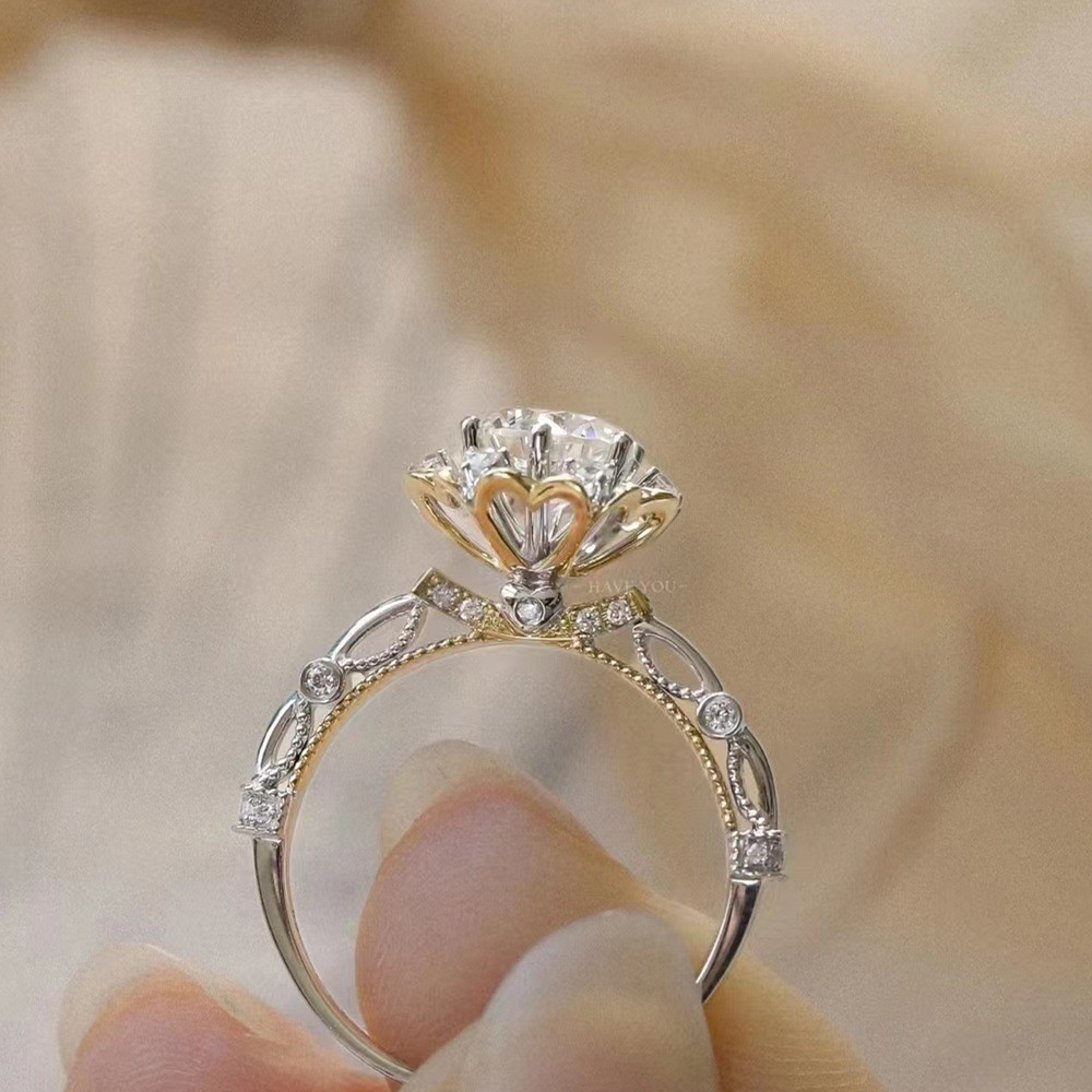 Brilliant Moissanite Engagement Ring
