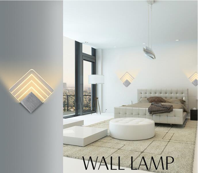 LED Wall Sconce for Hotel and Bedroom Lighting - Silver or Black