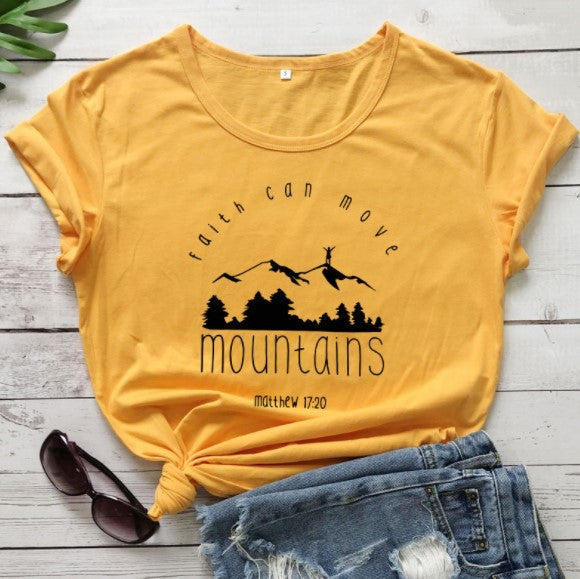 Faith Can Move Mountains-T-Shirts