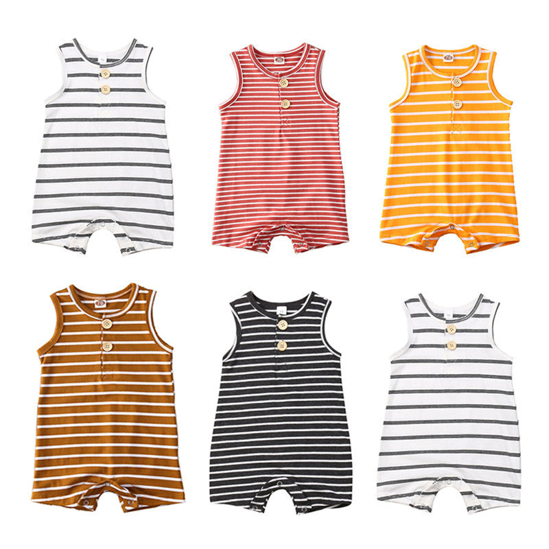 Baby Boy Striped Romper