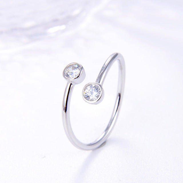 925 Sterling Silver & 18K Gold Plated Ring