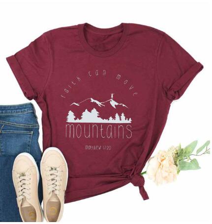 Faith Can Move Mountains-T-Shirts