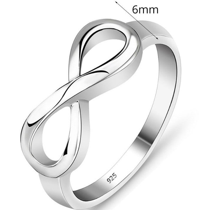 Silver Plated Infinity Ring