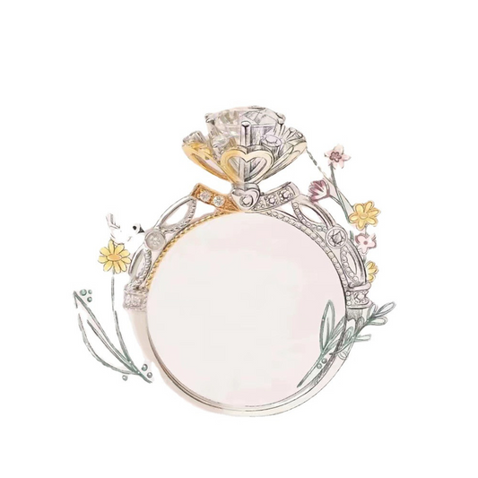 Brilliant Moissanite Engagement Ring