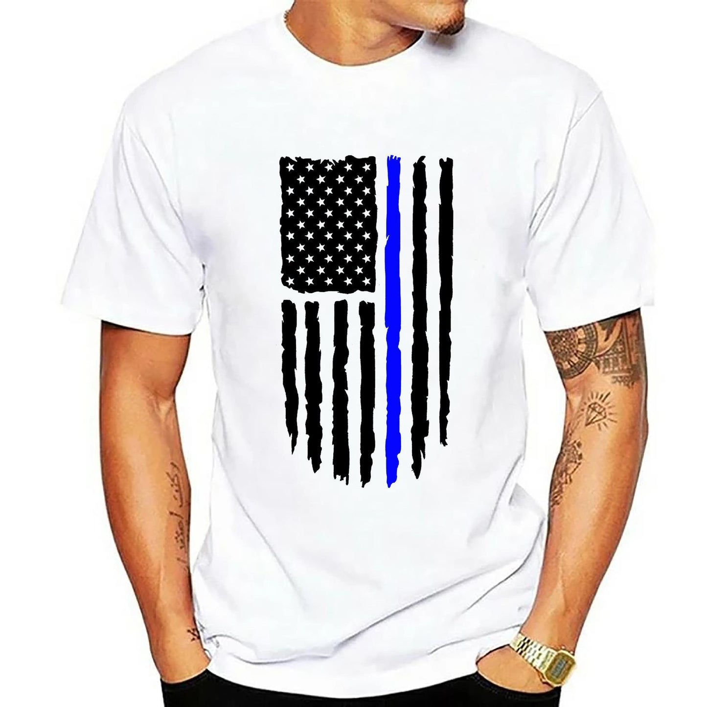 Men's 3D Digital Print T-Shirt-Patriotic