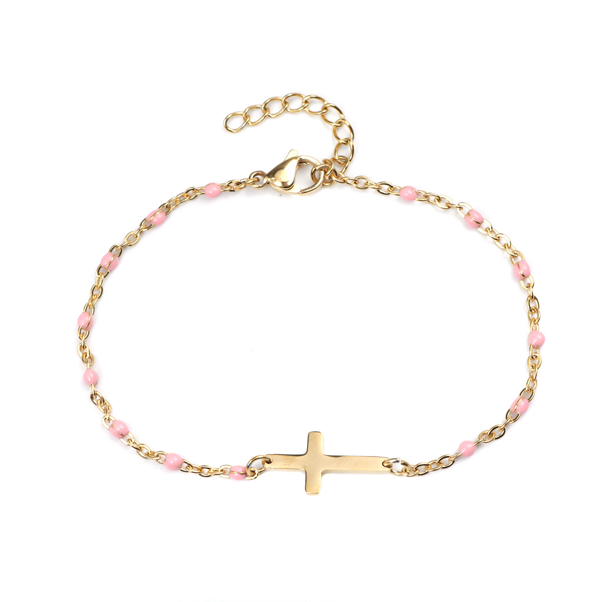 Stainless Steel Cross Bracelet