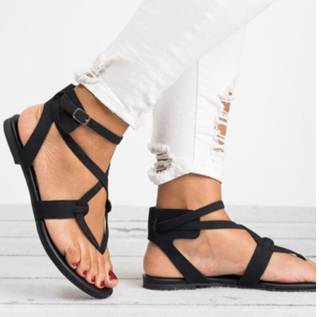 Women's Bowtie Strappy Flat Sandals