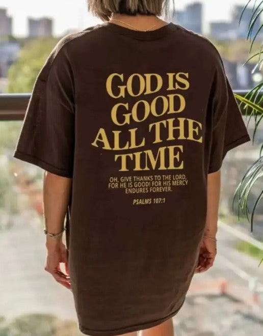 God Is Good Short Sleeve T-Shirt – Women's Faith-Inspired Graphic Tee