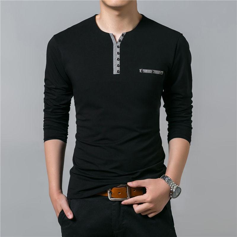Men's Long Sleeve T-Shirt - Basic Tee