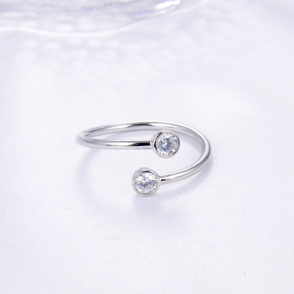 925 Sterling Silver & 18K Gold Plated Ring