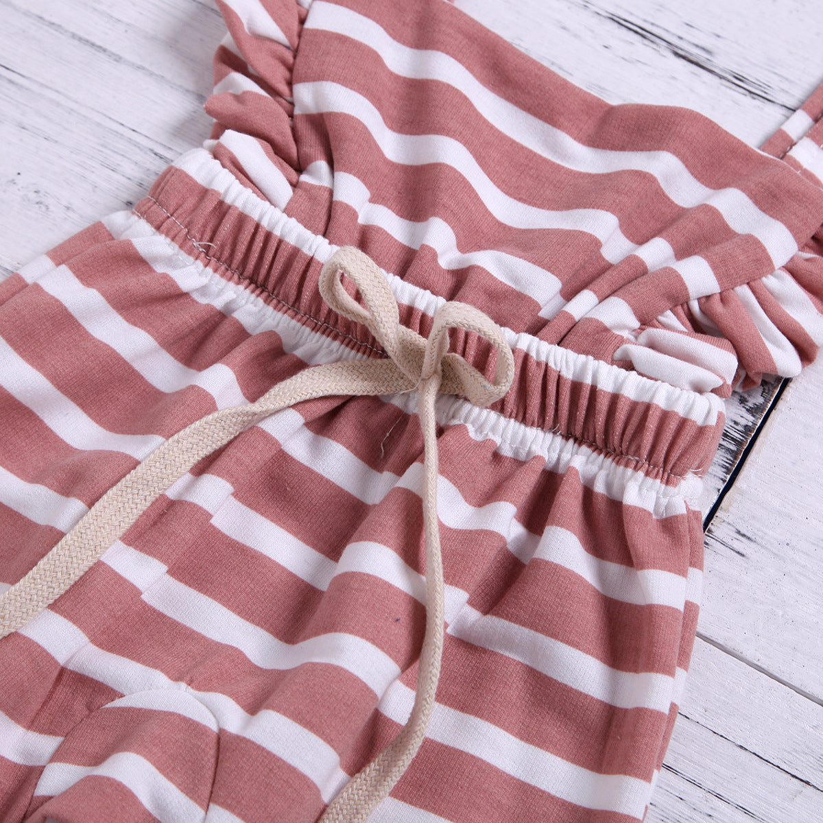 Summer Striped Cotton Baby Girls' Romper