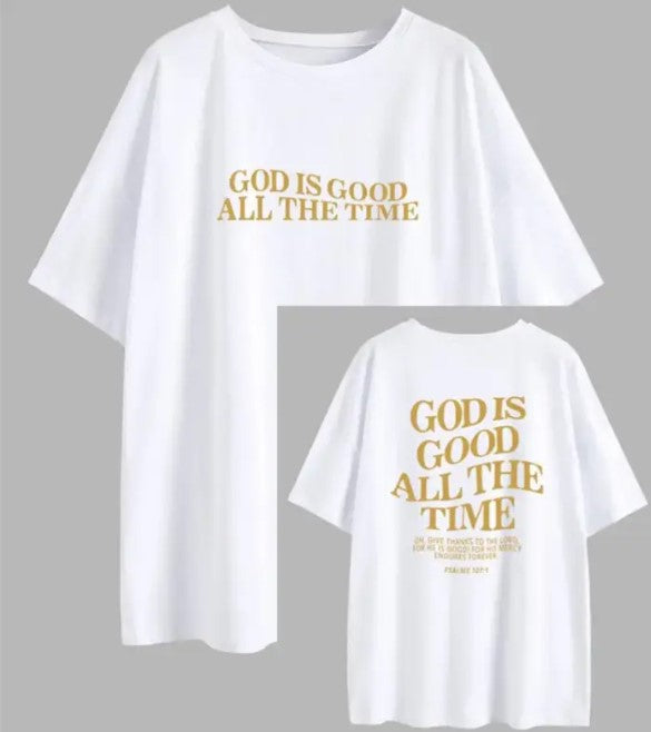 God Is Good Short Sleeve T-Shirt – Women's Faith-Inspired Graphic Tee