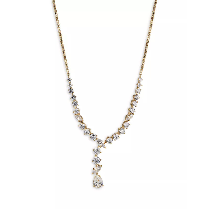 18K Gold-Plated Zircon Cuban Chain Necklace