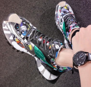 New Trendy Colorful Dad Sneakers for Men