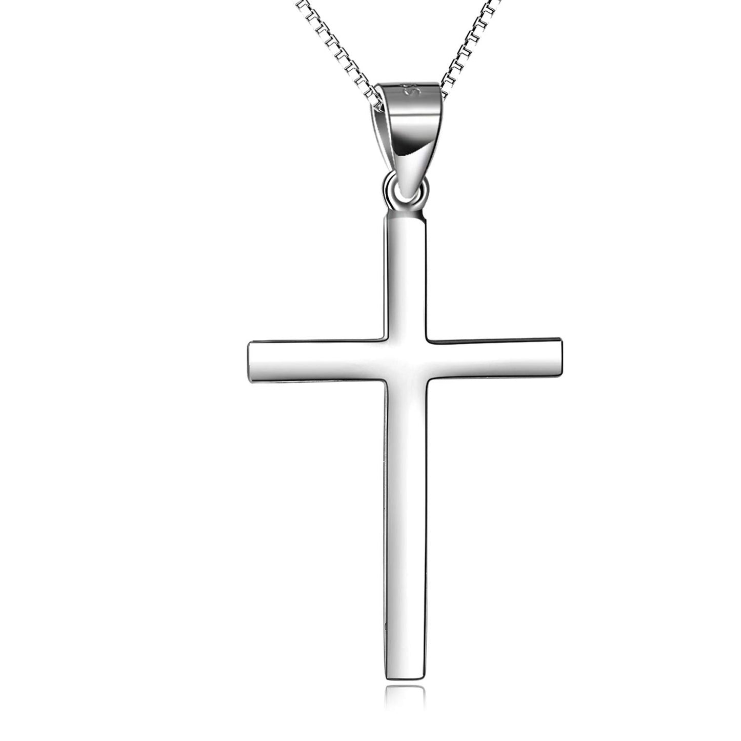 Cross Pendant Necklace – Sterling Silver