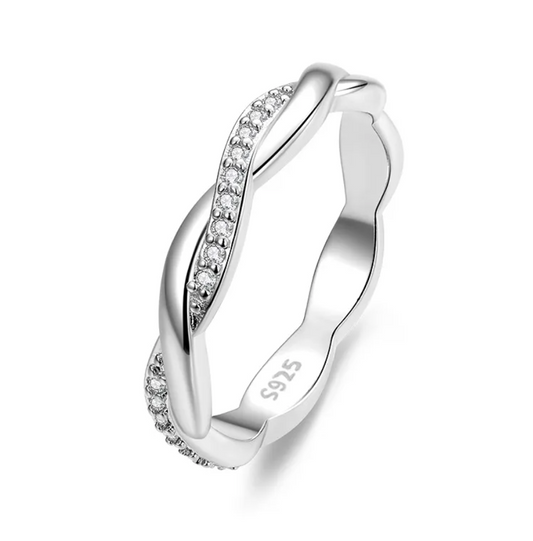 Sterling Silver Twisted Rope Ring