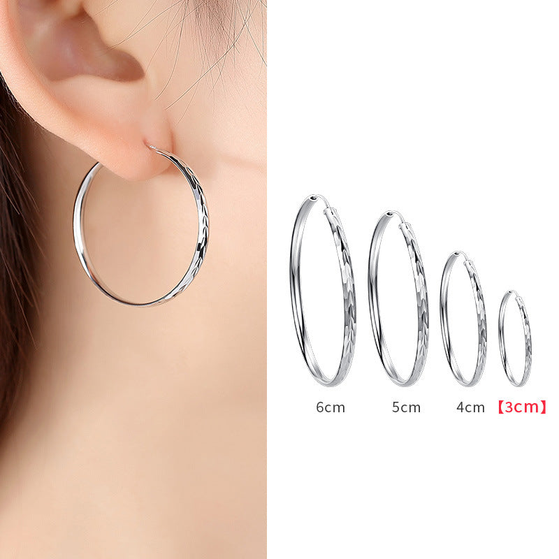 925 Silver Hoop Earrings for Women