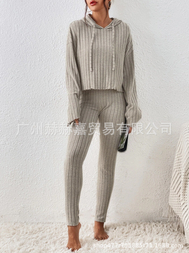 Women's Fashion Casual Knit Two-Piece Set