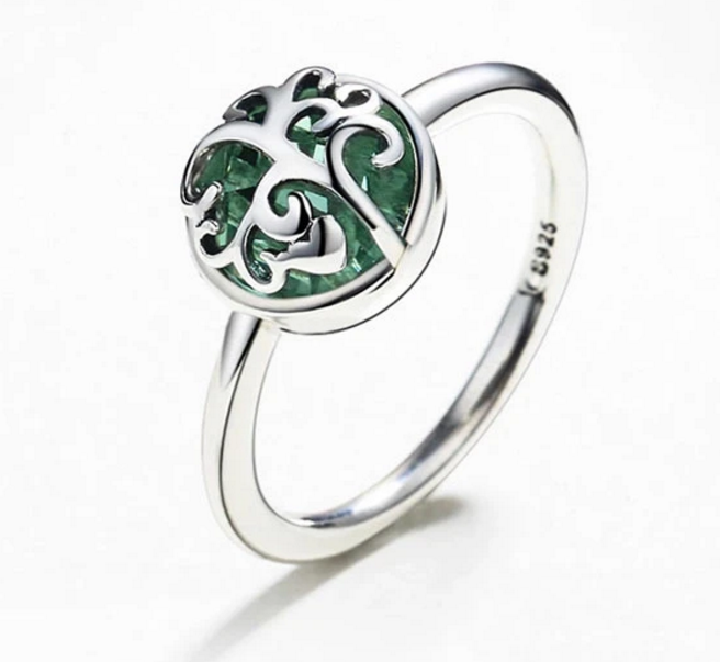 Elegant Copper Tree of Life Ring