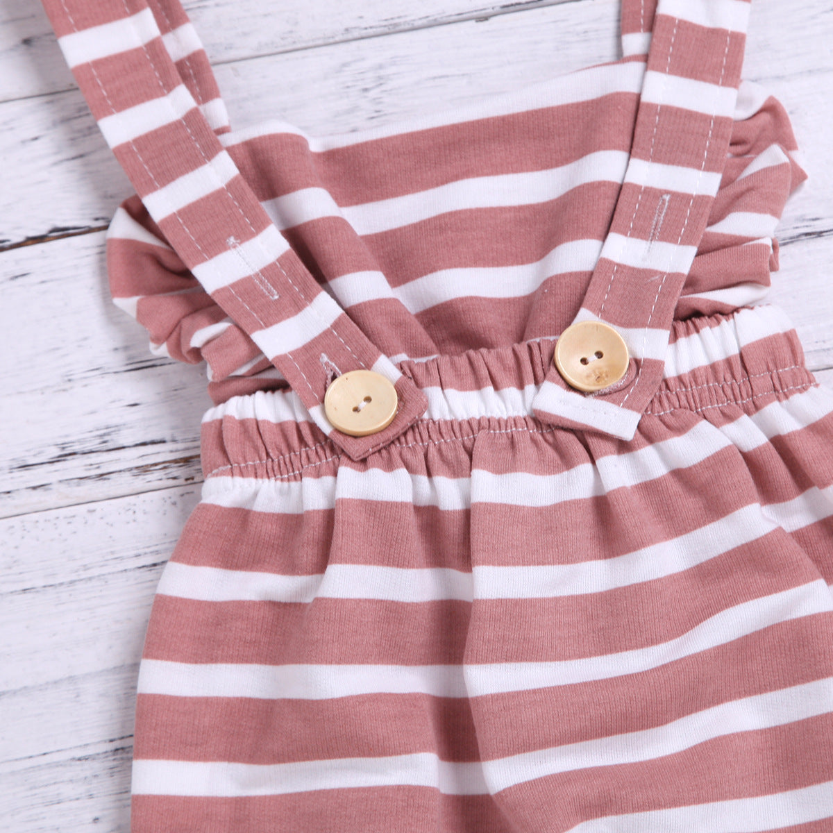 Summer Striped Cotton Baby Girls' Romper