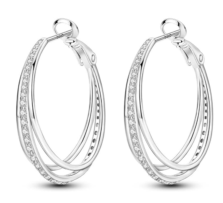 Cassandra Hoop Earrings – Electroplated, Multiple Colors