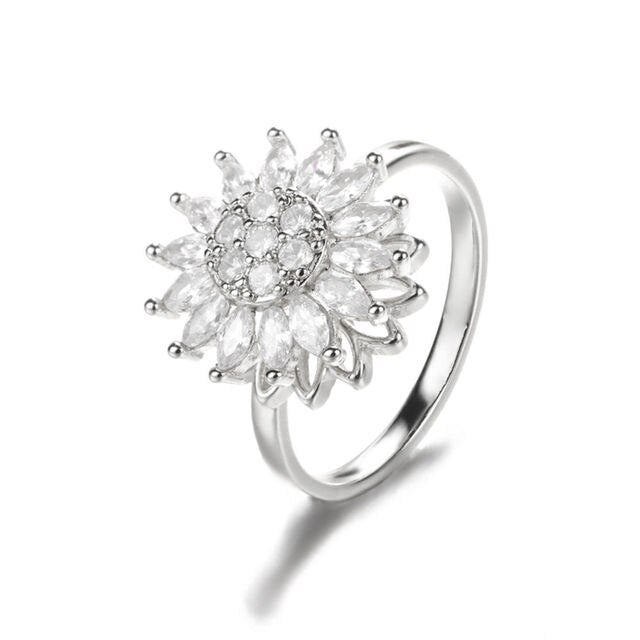 Rotating Sunflower Fidget Ring