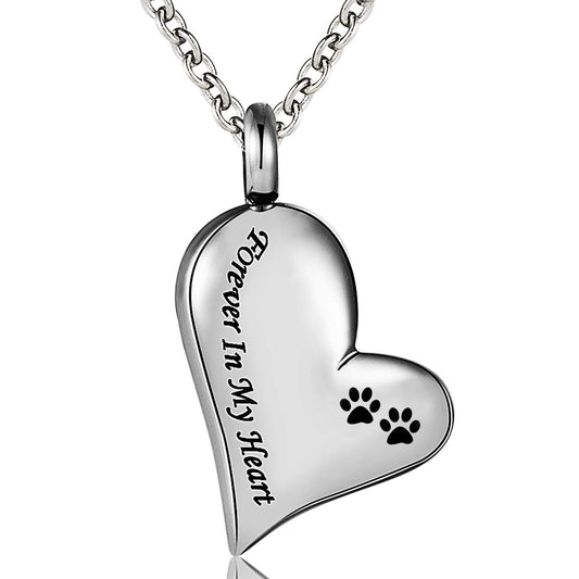 Pet Urn Necklace – Heart Shape Stainless Steel Locket