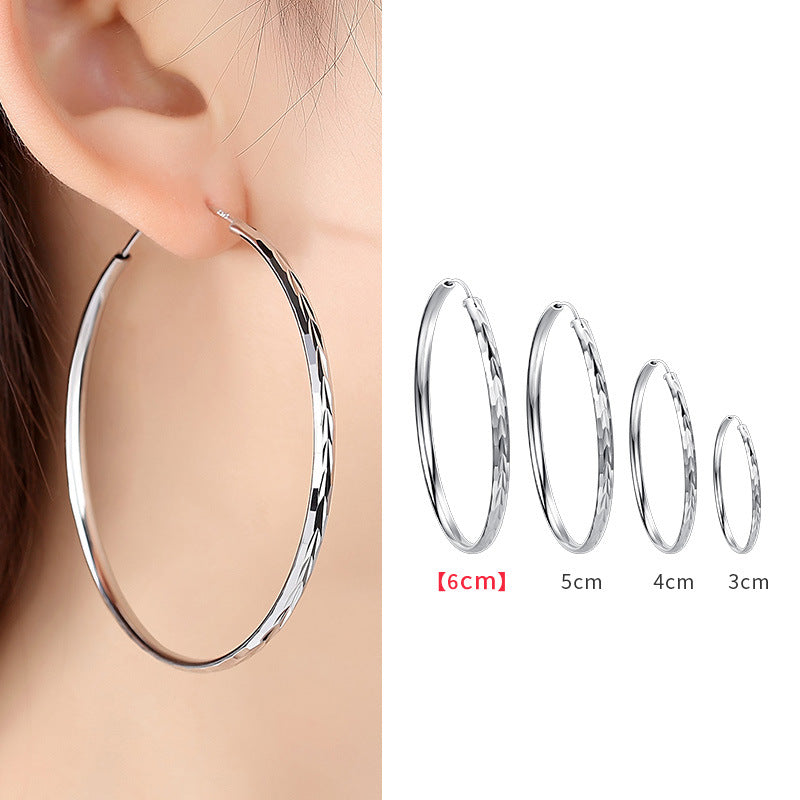 925 Silver Hoop Earrings for Women