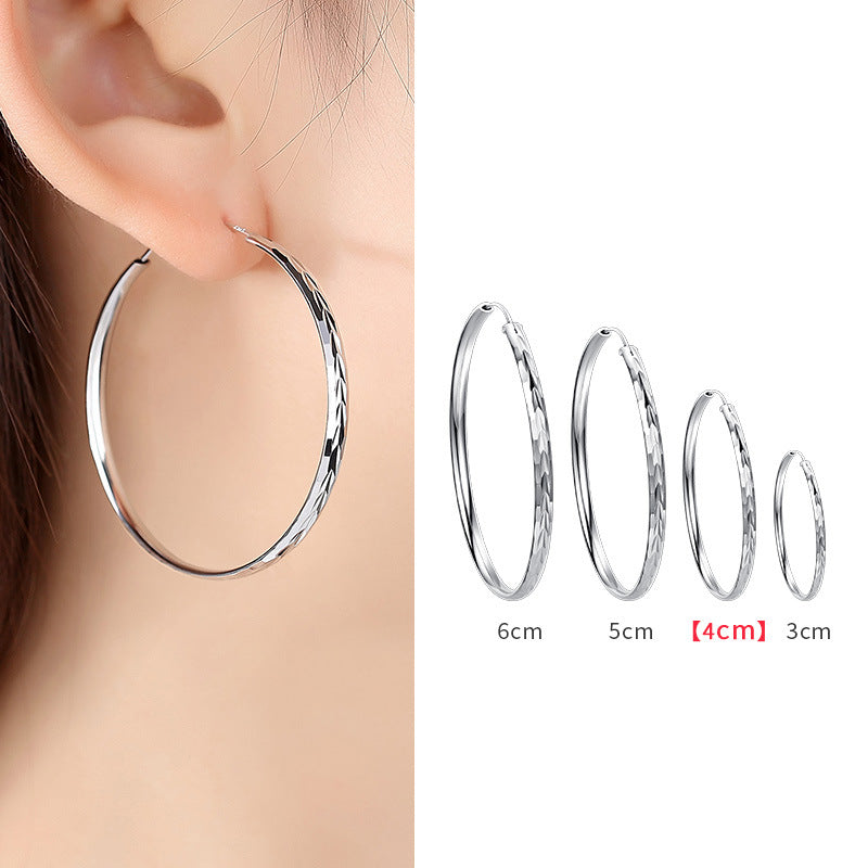 925 Silver Hoop Earrings for Women