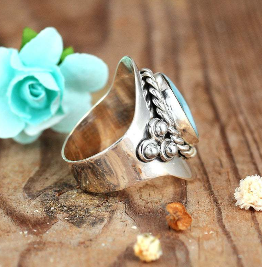 Emerald Bohemian Ring