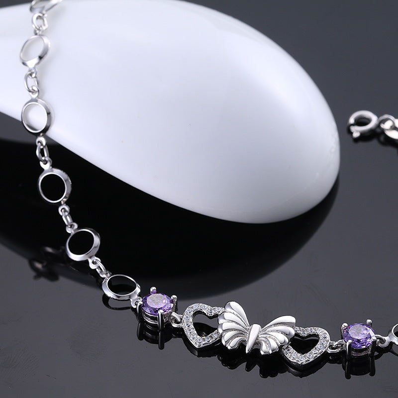 925 Sterling Silver Butterfly Bracelet