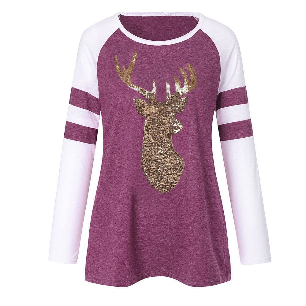 Dragonfly Long Sleeve T-Shirt with Letter Print
