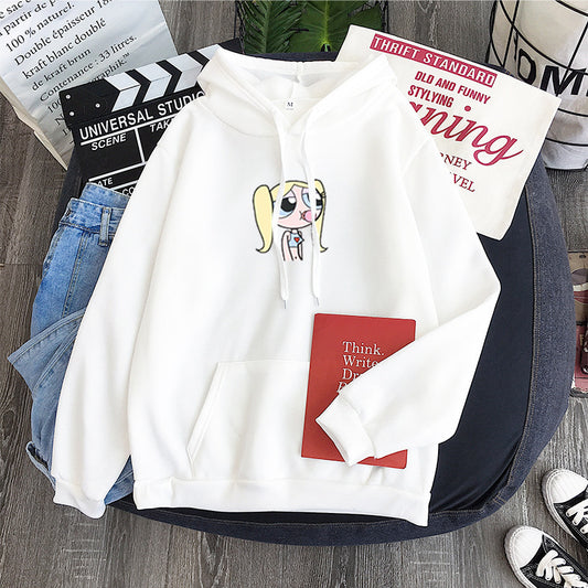 Hooded Sweatshirt - Buttercup Powerpuff Girl