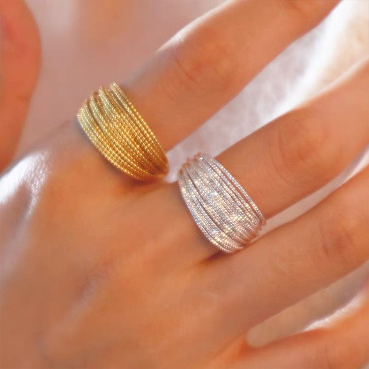 Gold or Silver Circle Open Ring for Women