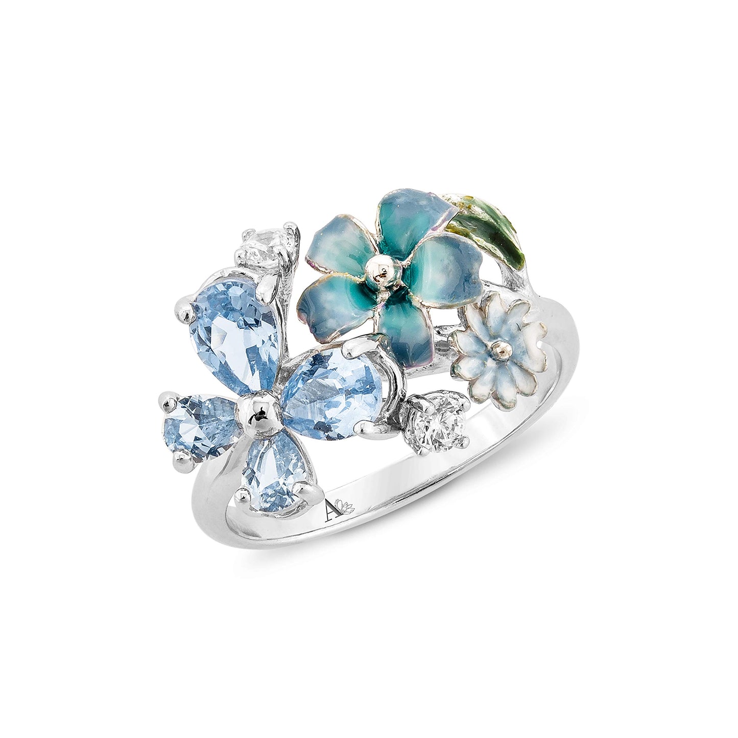 Sterling Silver Elegant Floral Filigree Ring