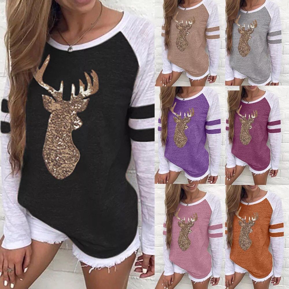 Dragonfly Long Sleeve T-Shirt with Letter Print