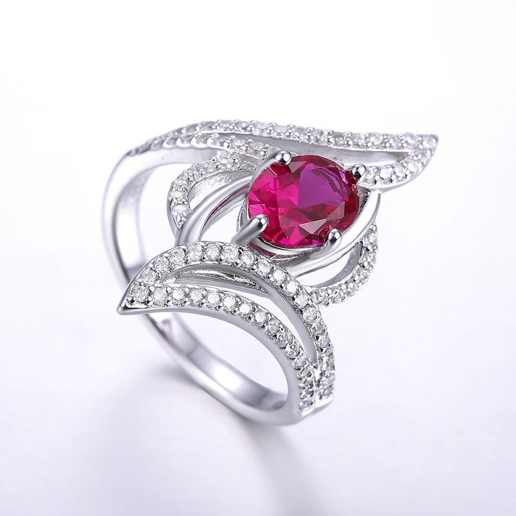 925 Sterling Silver Gemstone Ring for Women