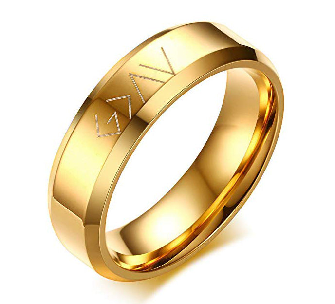 God Is Greater Christian Scripture Ring – Stainless Steel Faith Ring in Black, Silver & Gold