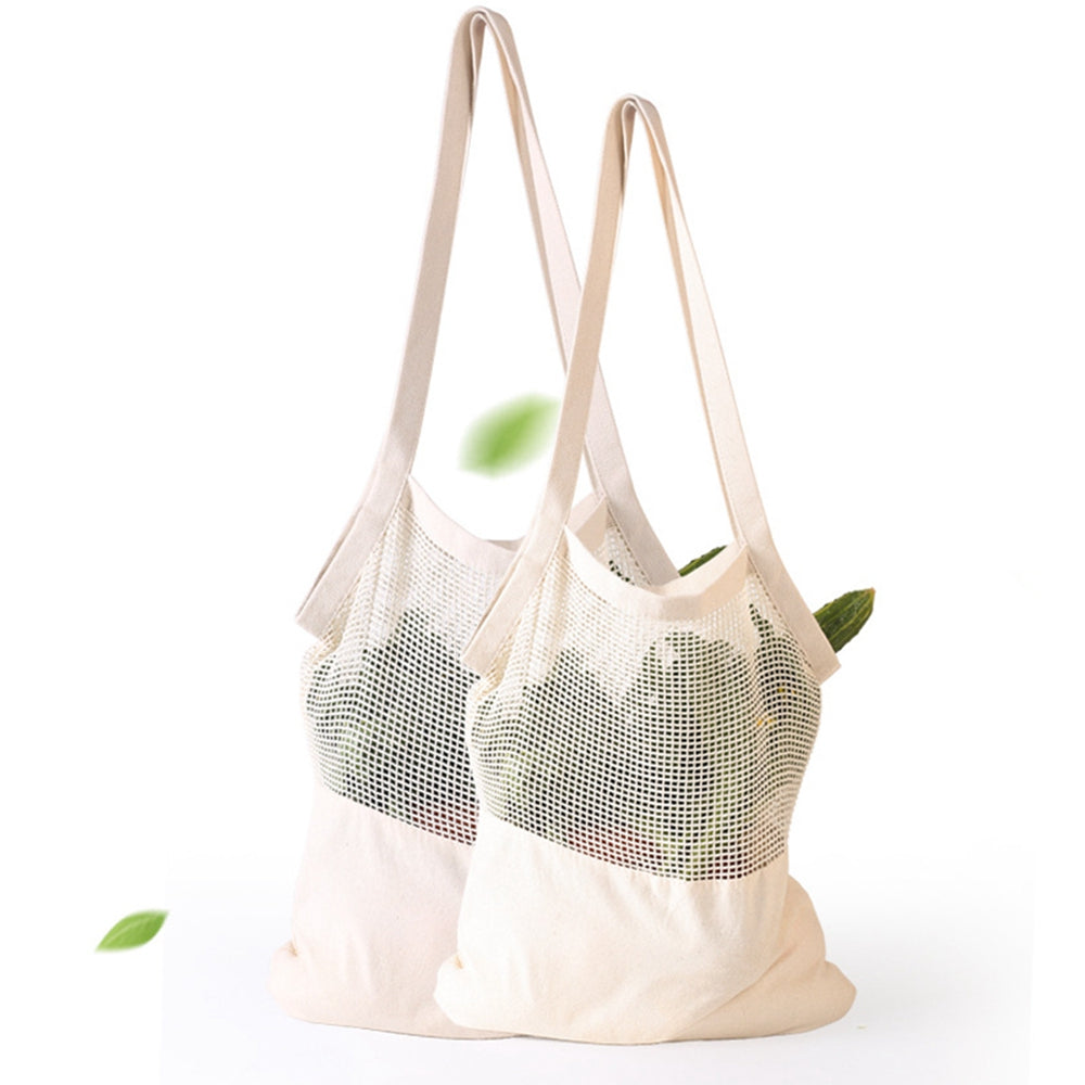 Cotton Canvas Grocery Tote Bag