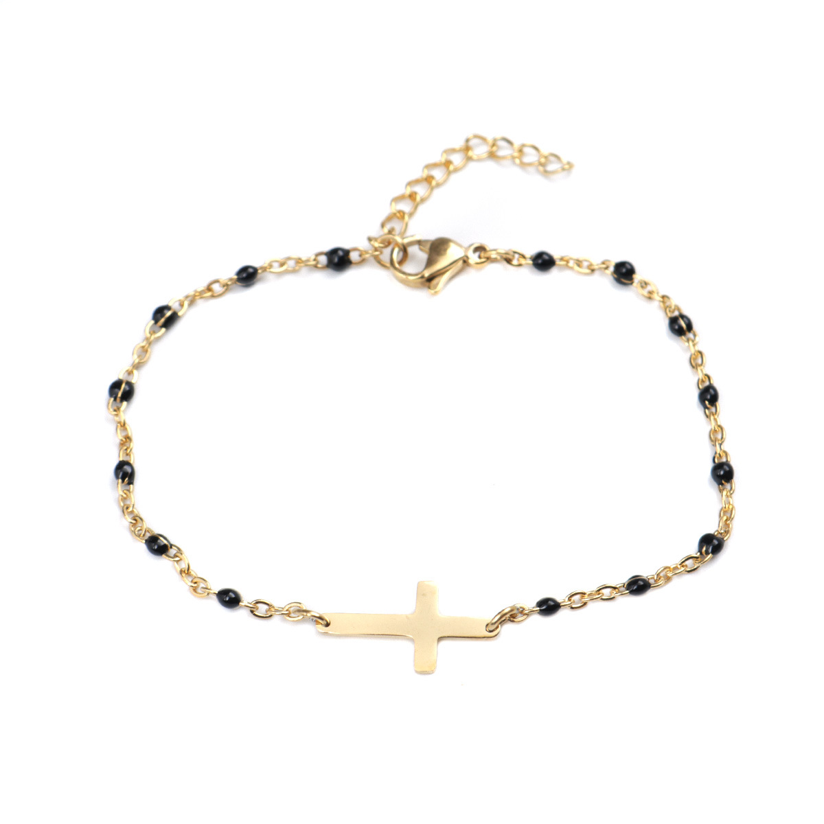 Stainless Steel Cross Bracelet